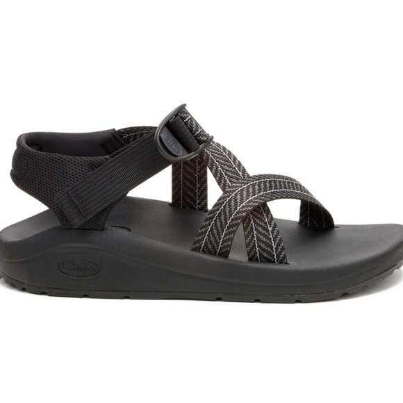 Chaco CushZ Extra Cushioned Sandals M 9 Frond Black Gorpcore Normcore NWOT - Picture 1 of 6